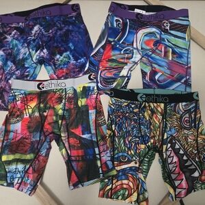 Ethika Mens Multicolor Graphic Shorts Set